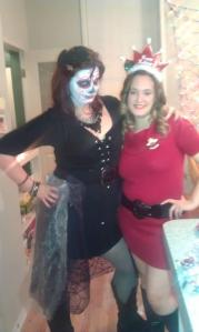 That’s Jessica and I being the Queens of Halloween & Christmas!